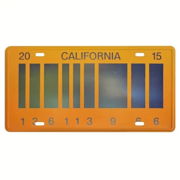 Back to the Future Other - Back to the Future II Delorean California Futuristic Metal Novelty License Plate